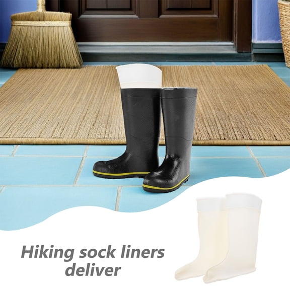 BESTYASH White Soft Boot Liners Insulated for Rain and Snow Boots Versatile Fit and Non Slip