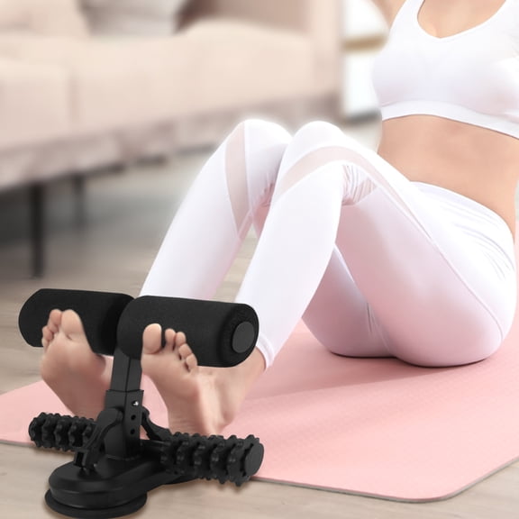 BESTYASH Abdominal Curl Assist with Strong Cup for Sit-Ups and Crunches, Black, 1 Piece