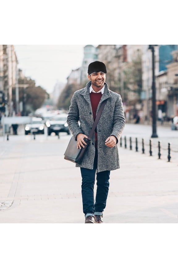 LED Lighted Hat Black Cotton Adjustable for Outdoor Use 1Pc