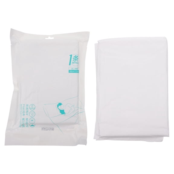 BESTYASH 1Pc Adult Disposable Sleeping Bag Portable Travel Sheet White Non Woven Lightweight and Compact