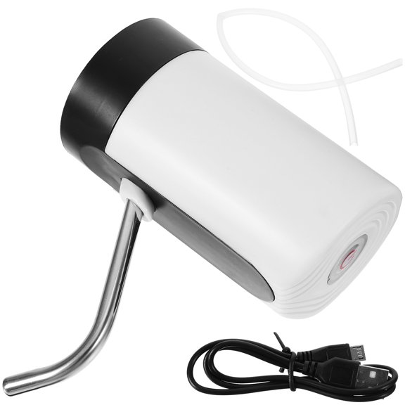 BESTYASH 1Pc Automatic Drinking Water Pump White High Density Plastic Shell USB Rechargeable