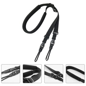 BESTYASH Black Nylon Camera Sling Belt, Adjustable Strap for Comfortable and Secure Neck or Shoulder Carry, and Lightweight