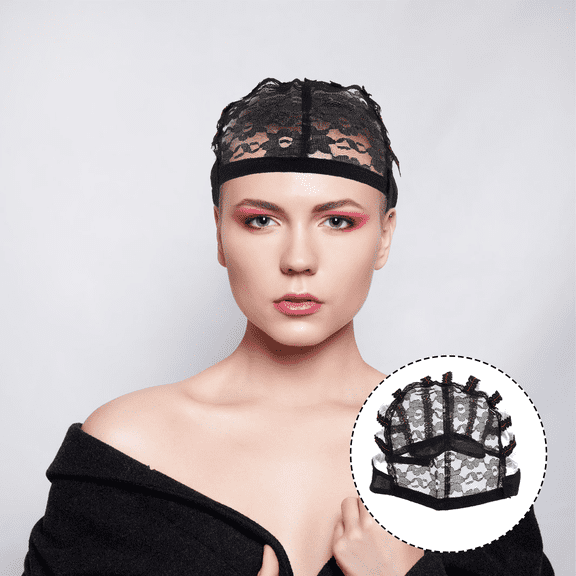 BESTYASH 1Pc Black Premium Wig Net Cap Comfortable Breathable Multi-Functional Hair Care Mesh Hat