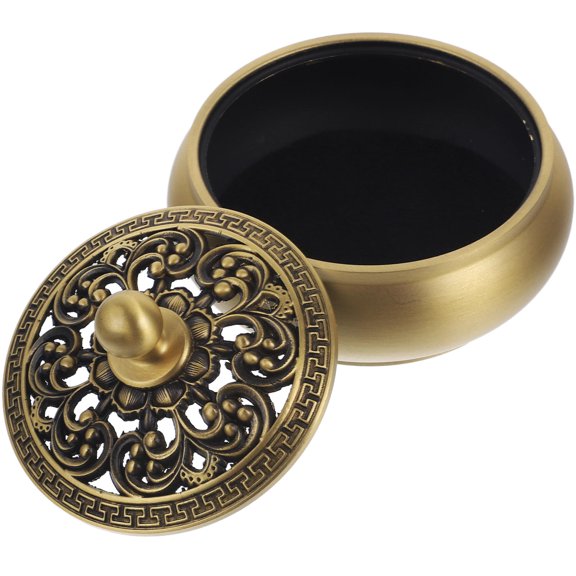BESTYASH 1Pc Brass Aroma Burner with Golden Finish for Home Decor and Relaxing Aromatherapy