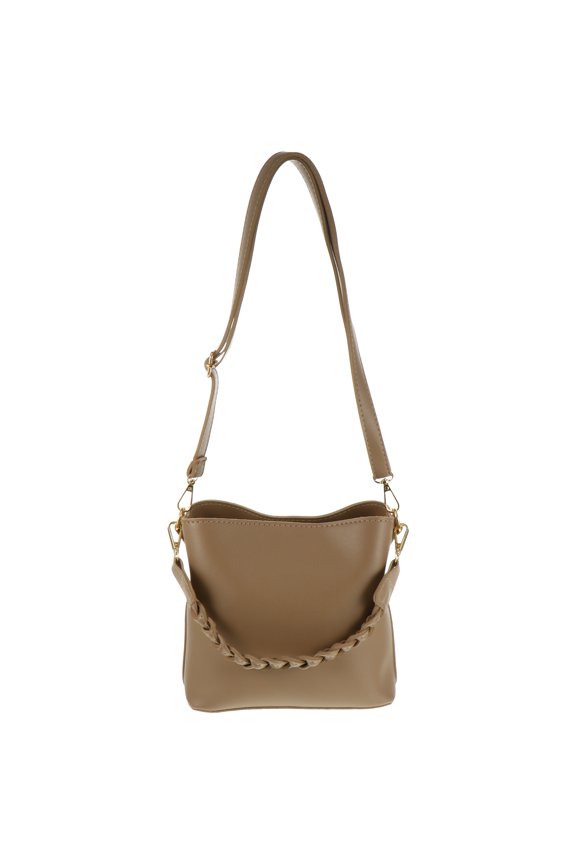 1Pc Casual Khaki Single Shoulder Bag Lightweight Storage Bag for Various Articles