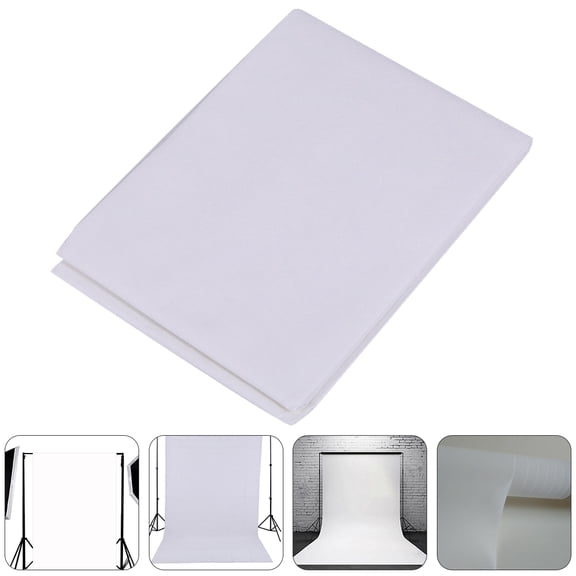BESTYASH 1Pc Chic Pure White Backdrop Cloth for Product Shooting and Studio Photography