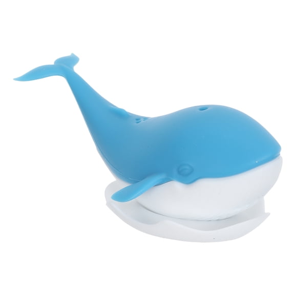 BESTYASH 1Pc Creative Blue Whale Tea Filter Silicone Tea Straining Tool for Loose Leaf Brewing