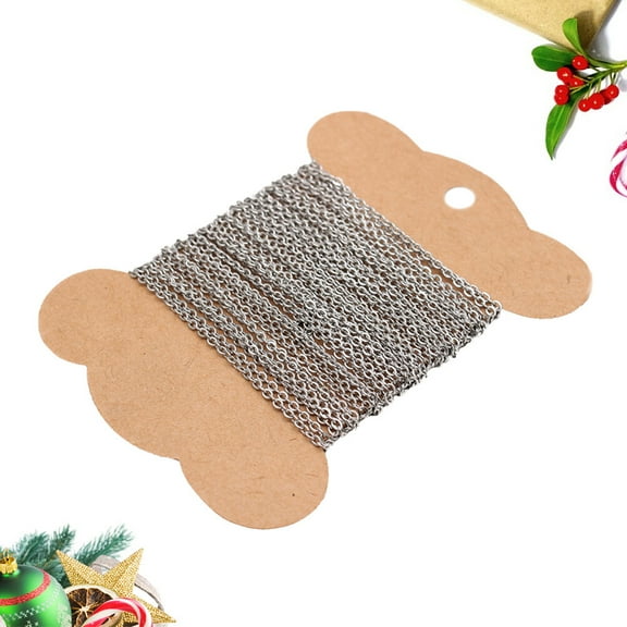 BESTYASH 1Pc Stainless Steel Silver DIY Chain for Jewelry Craft with Anti-Fade Plating