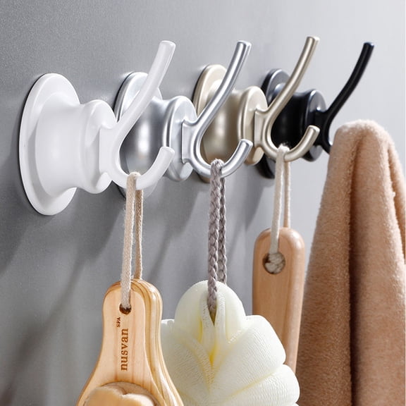 BESTYASH 1Pc Decorative White Wall Hole Caps with Single Hook for Home Wall Hole Protection