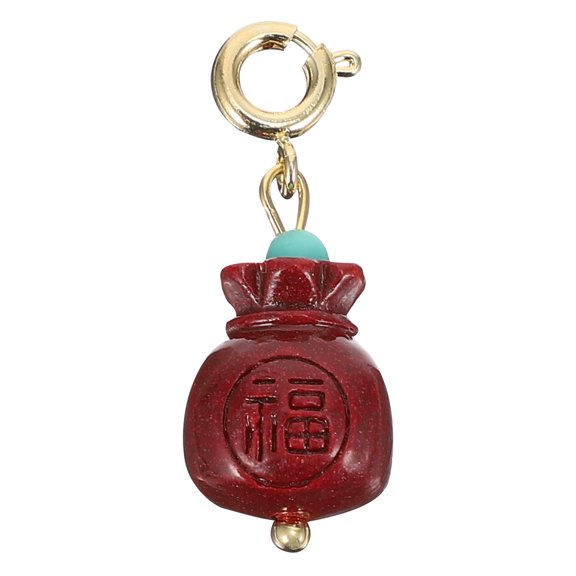 BESTYASH 1Pc Delicate Red Pouch Design Key Chain Charm with Fine Craftsmanship for Keys and Bags