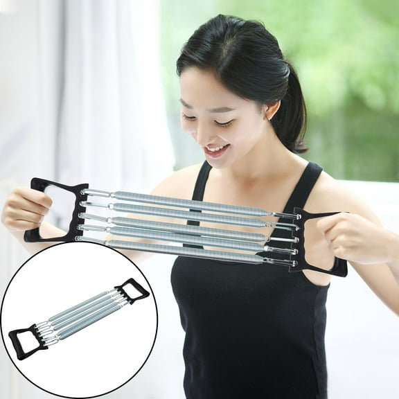 BESTYASH 1Pc Spring Steel Exerciser for Chest Developer and Arm Pulling Training with Non Slip Handle