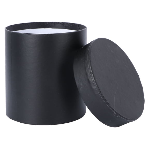 BESTYASH 1Pc Black Round Flower Packaging Box Fine Craftsmanship for Storage