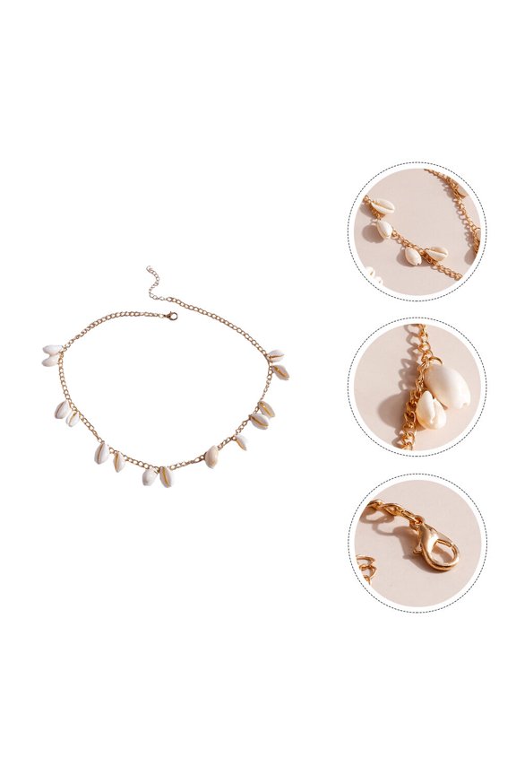1Pc Elegant Shell Modeling Collarbone Chain Perfect for Fashion Decor