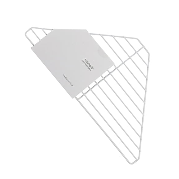 BESTYASH 1Pc Elegant White Iron Kitchen Commodity Shelf Triangle Shape for Neat Organization
