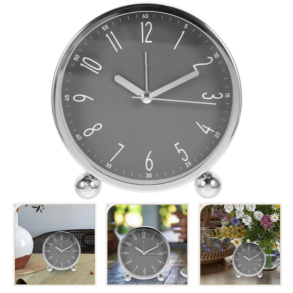 BESTYASH 1Pc Golden Alarm Clock for Desktop Use with Silent Movement and Easy to Set Alarm