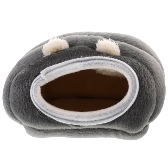 BESTYASH 1Pc Grey Cotton Hamster Nest Lightweight Portable Sleep Bed Soft Pet House for Cozy Comfort