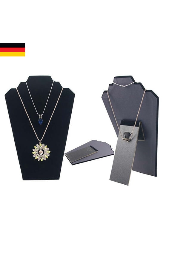 1Pc Jewelry Storage Holder Black Pendant Shelf Organizer for Displaying Necklaces and Anklets