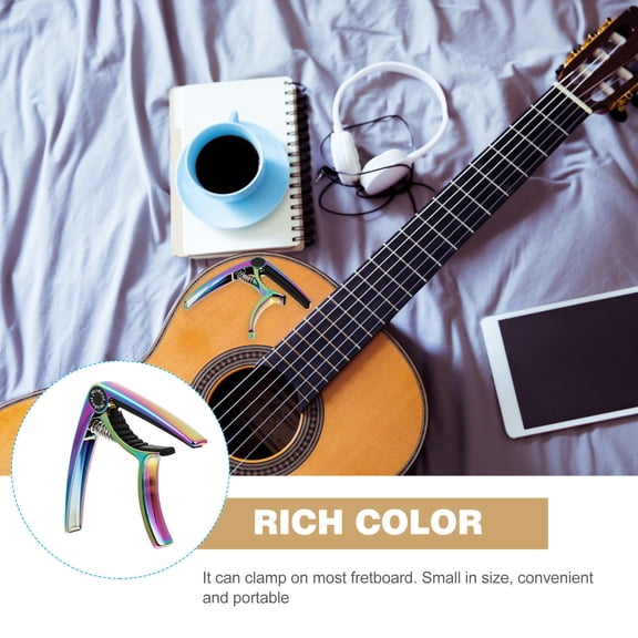 BESTYASH Multi-Color Guitar Capo Quick Release Clamp for Most Fretboards, Easy and Fast Tuning Accessory
