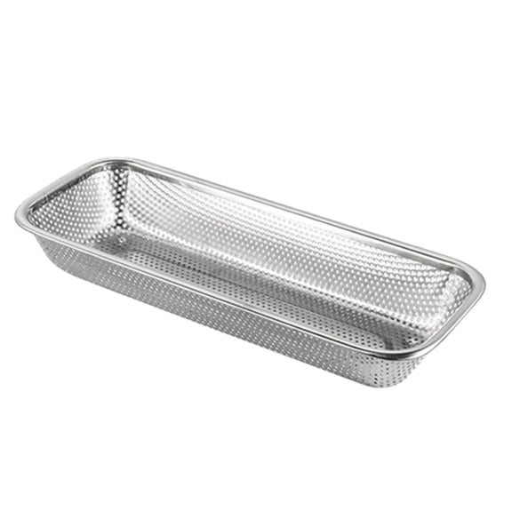 BESTYASH 1Pc Multipurpose Storage Rack Plated Silver Cabinet Cutlery Holder with Compartment for Knives