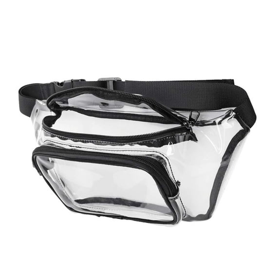 BESTYASH 1Pc Outdoor Sports Waterproof Waist Bag Black with Adjustable Shoulder Strap