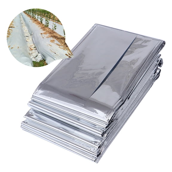 BESTYASH 1Pc Plated Silver Garden Reflective Film for Greenhouse Insulation Durable Foldable Wind Resistant