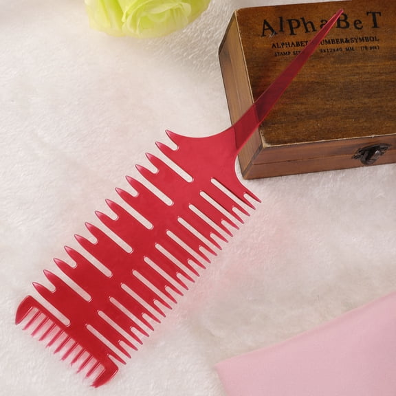 BESTYASH 1Pc Red Hair Dyeing Comb Fish Shape Hair Brush with Special Teeth for Smooth Combing