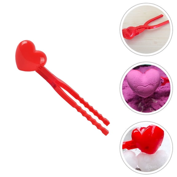 BESTYASH 1Pc Red Winter Snow Clip Tool Plastic Clamp for Snow Sand and Mud Use