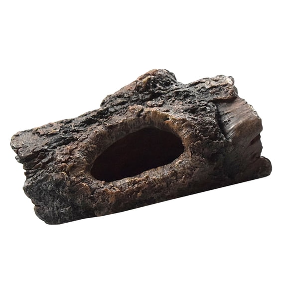 BESTYASH 1Pc Fish Tank Resin Ornament Tree Bark Hiding Place for Aquarium Decoration