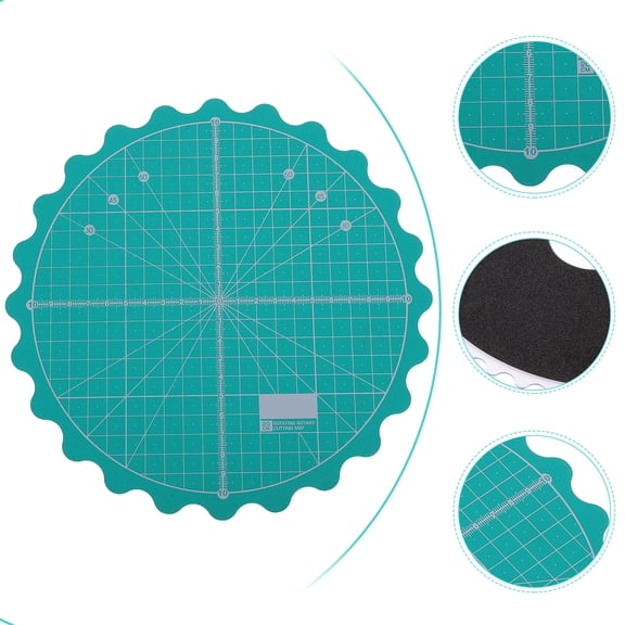 BESTYASH 1Pc Rotating Cutting Mat with Smooth Rotation and Self-Healing Surface for Home Use