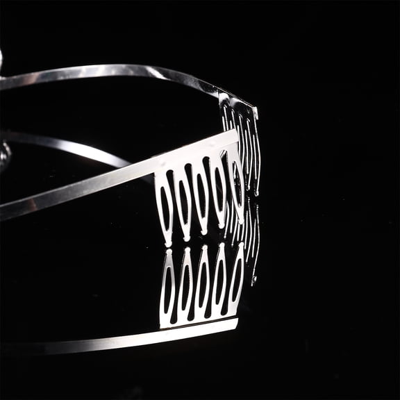 BESTYASH 1Pc Silver Number Birthday Crown with Alloy Material and Rhinestone Design