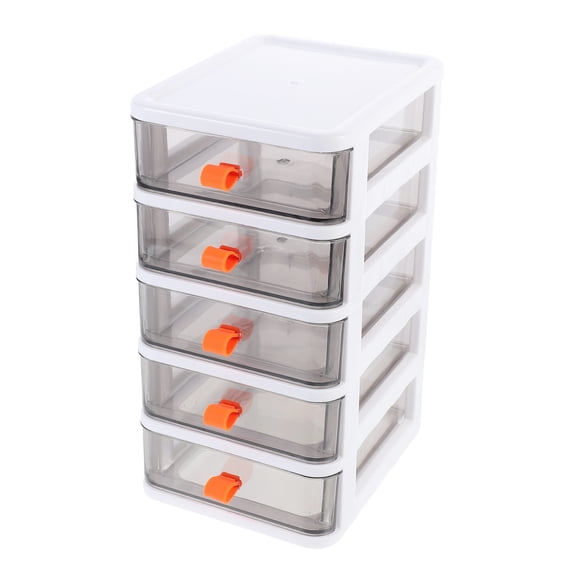 BESTYASH 1Pc Small Desk Organizer White Transparent Desktop Organizer for Office Use