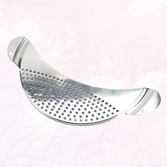 BESTYASH 1Pc Stainless Steel Pan Strainer with Unique Design and Convenient Hanging Holes for Kitchen Use