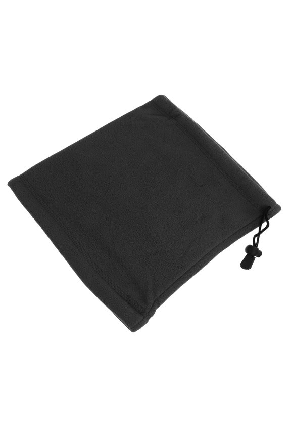 1Pc Grey Drawstring Neck Protector with Wear Resistant Fabric for Winter Use