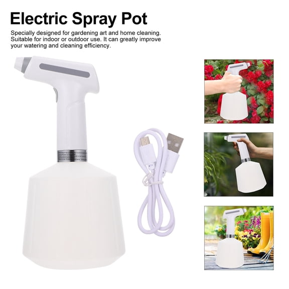 BESTYASH 1Pc White Multipurpose Garden Sprayer with Large Capacity and Electric Design