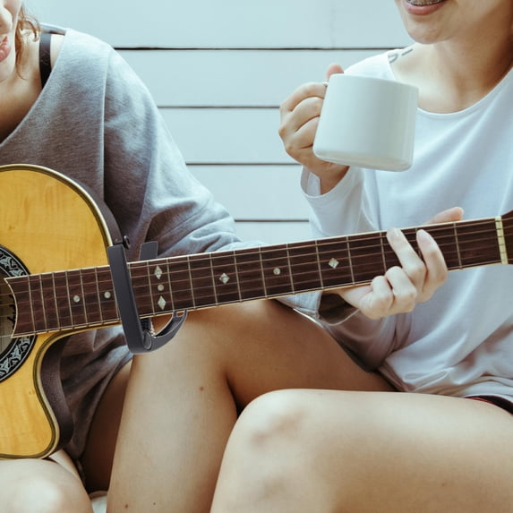 BESTYASH Zinc Alloy Guitar Tuner Clamp, Black Clip-On Tone Adjust Tool for String Instruments, Easy and Accurate Tuning