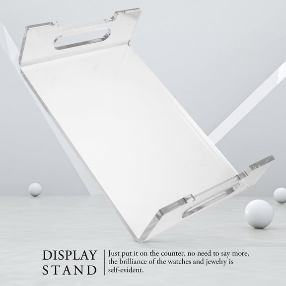 BESTYASH 1Pcs Adjustable Height Computer Monitor Riser Transparent Desktop Stand for Office