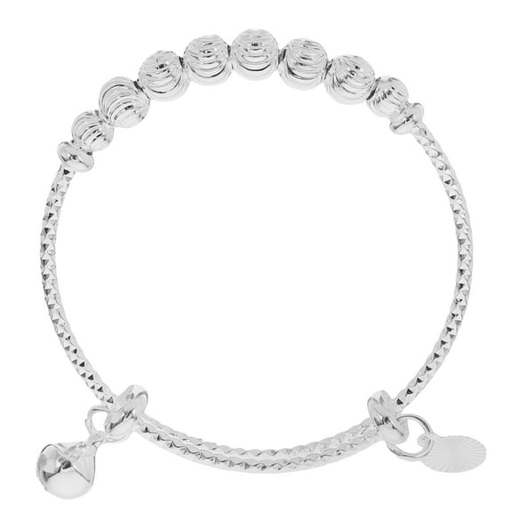 BESTYASH 1Pcs Baby Bangles for Infant Girls Adjustable Copper for Baby Shower