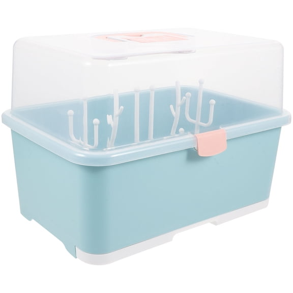 BESTYASH Baby Bottle Drying Container, 1 Piece, Large Capacity Green, Ideal for Baby Shower