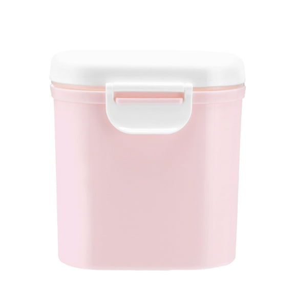 BESTYASH 1Pcs Compact Milk Powder Box Travel Formula Dispenser Sealed for Home Use Pink