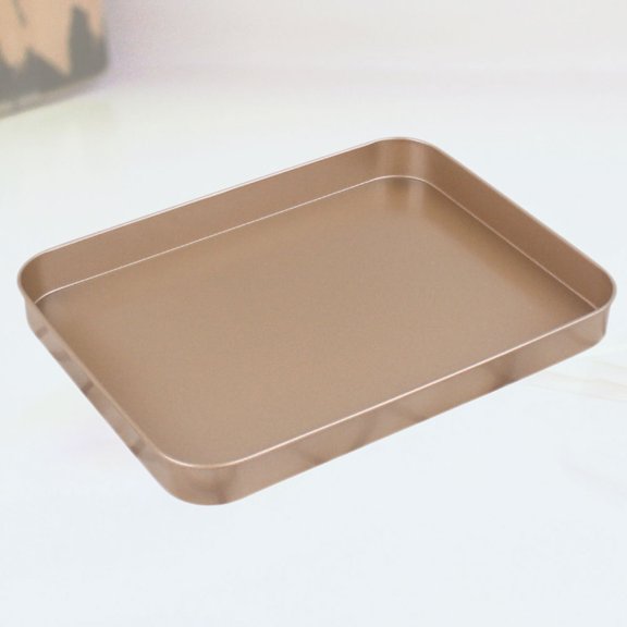 BESTYASH 1Pcs Golden Non Stick Carbon Steel Baking Pan Rectangular Bakeware for Baking Cakes Home Kitchen