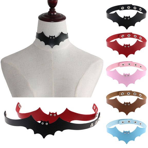 BESTYASH 1Pcs Goth Bat Necklace for Women Black Choker Jewelry Fashion Daily Wear