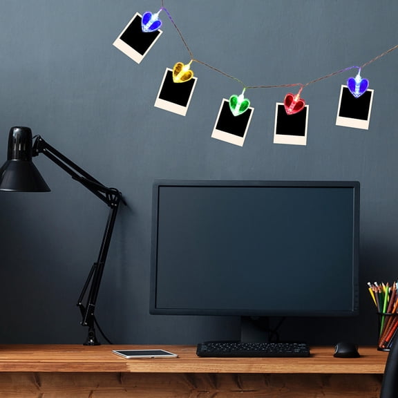 BESTYASH Heart Shape Light Clips for Festival Parties, String Lights Decoration, Plastic, 1 Piece, Ideal for Adults