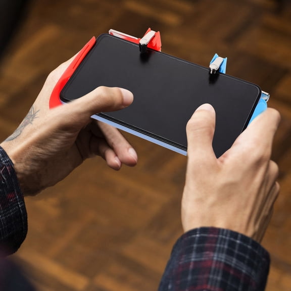 BESTYASH Red Plastic Mobile Game Controller for Phone Game Enhancement 1Pc