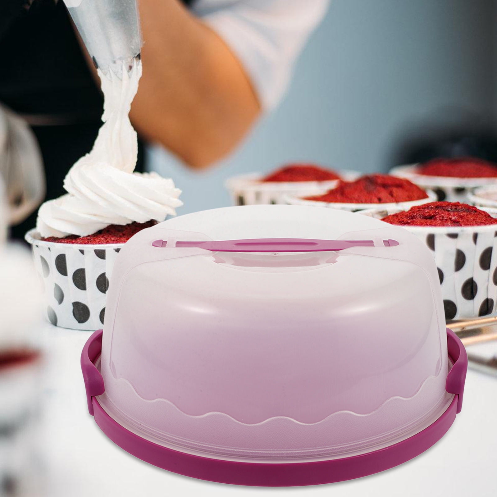 BESTYASH 1Pcs Reusable Cake Box for Efficient Cake Transportation and Preservation