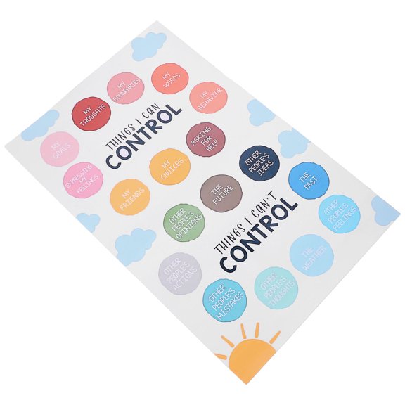 BESTYASH Emotion Poster Multi Colored Waterproof Plastic Paper Wall Art for Living Room Decoration