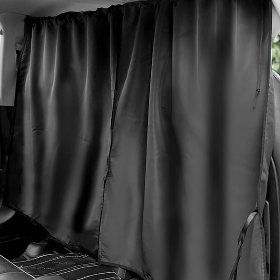 BESTYASH 1Set Auto Partition Curtain Black Car Window Shade Block Sunlight and Heat