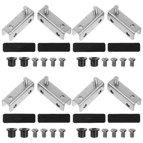 BESTYASH 1Set Glass Shower Door Hinge Metal Clamp with High Strength for Home Bathroom Use