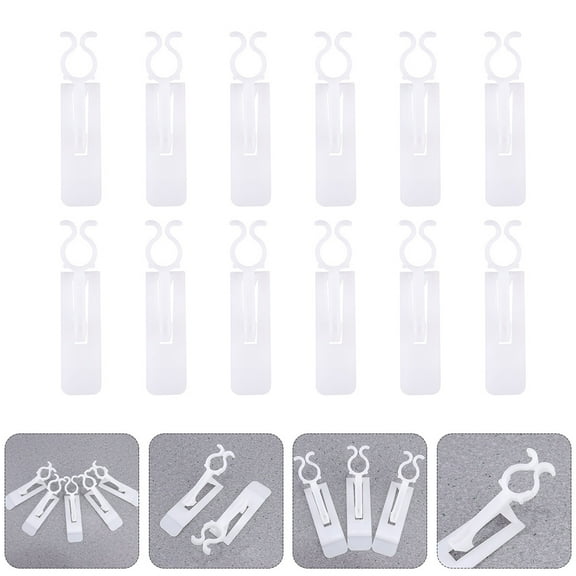 BESTYASH 1Set Christmas Light Clips White Plastic Gutter Clips for Outdoor String Light Hanging