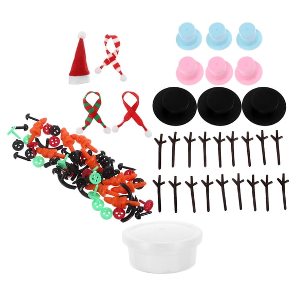 BESTYASH Christmas Snowman Decoration Kit with Modeling Clay for Holiday Crafts and Festive Family Fun Set
