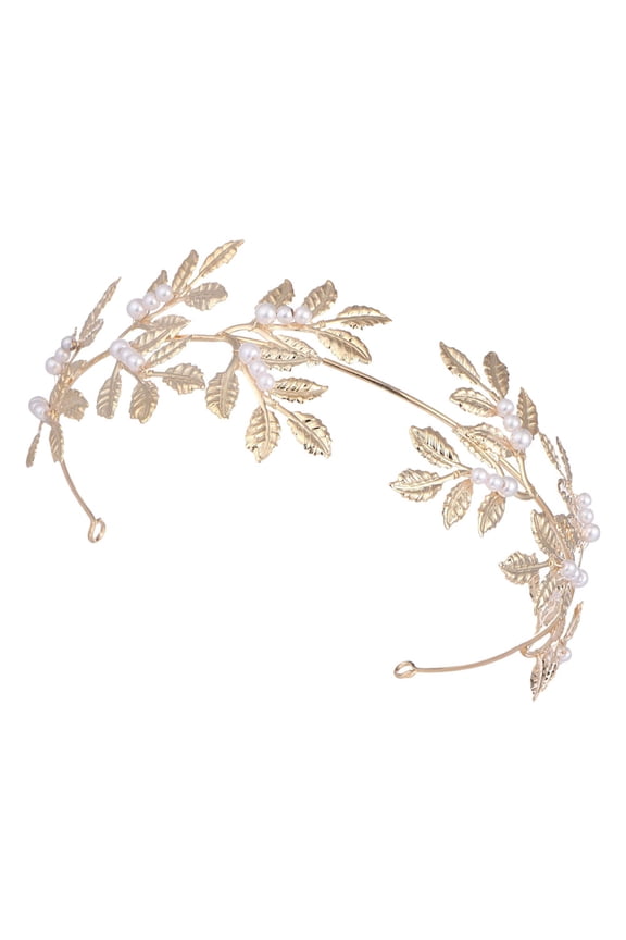 Lightweight Golden Crown Headband Ideal for Bridal Wedding and Cosplay